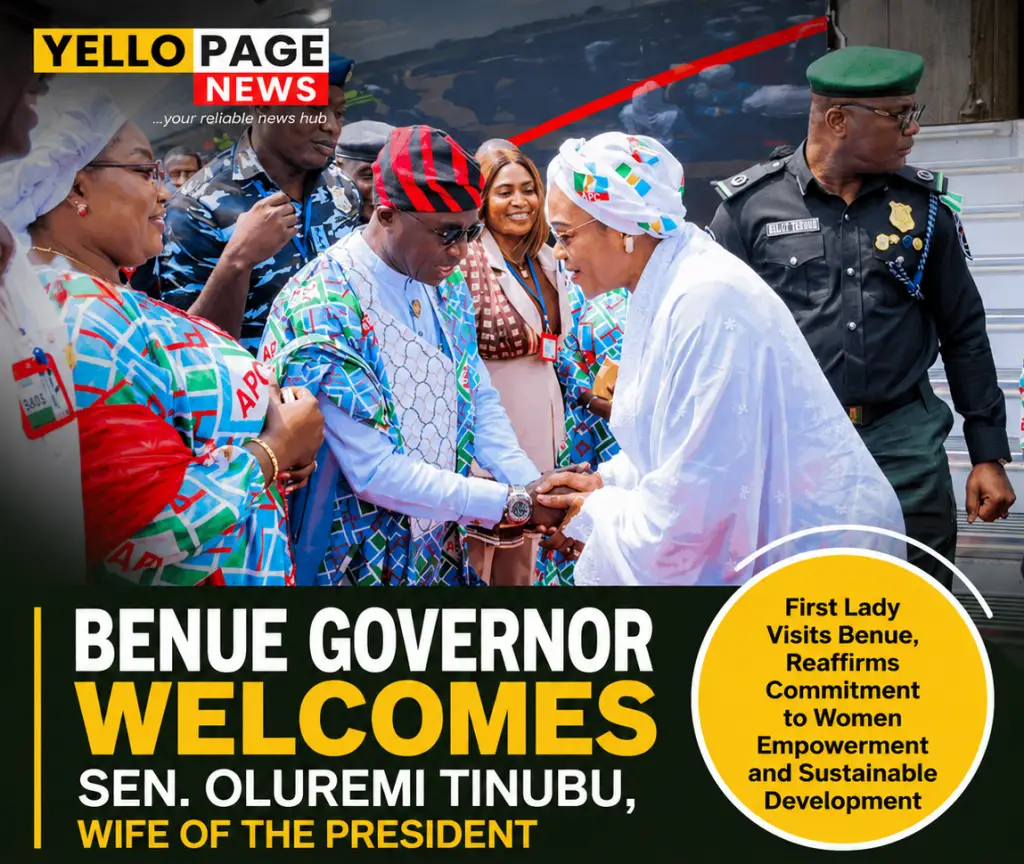 Benue Governor Welcomes First Lady, Senator Oluremi Tinubu, to State for Renewed Hope Initiative Programme chatgpt image jun 16, 2026, 01 05 16 pm