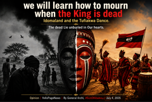 we will learn how to mourn when the King is dead