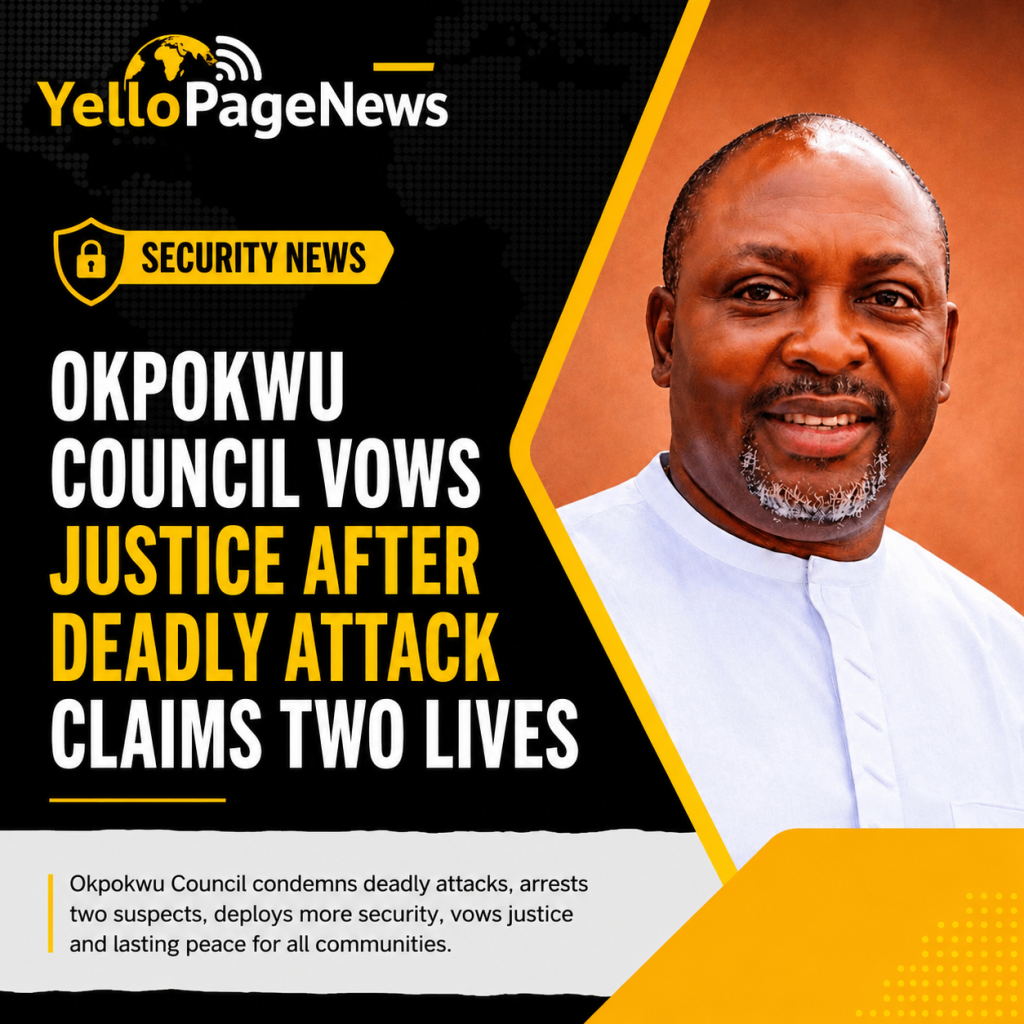 CONDEMNATION OF THE RECENT ATTACK IN OKPOKWU COMMUNITIES AND COMMITMENT TO JUSTICE CONDEMNATION OF THE RECENT ATTACK IN OKPOKWU COMMUNITIES AND COMMITMENT TO JUSTICE